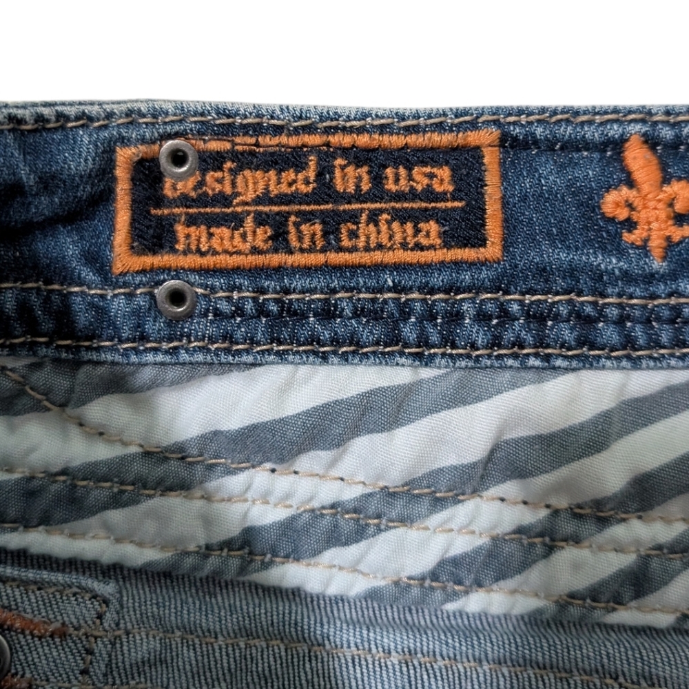 Rock Revival Essie Straight Jeans Essie T5 Wash Size 32 RJ8396T5 - Med Wash Blue - Picture 6 of 7